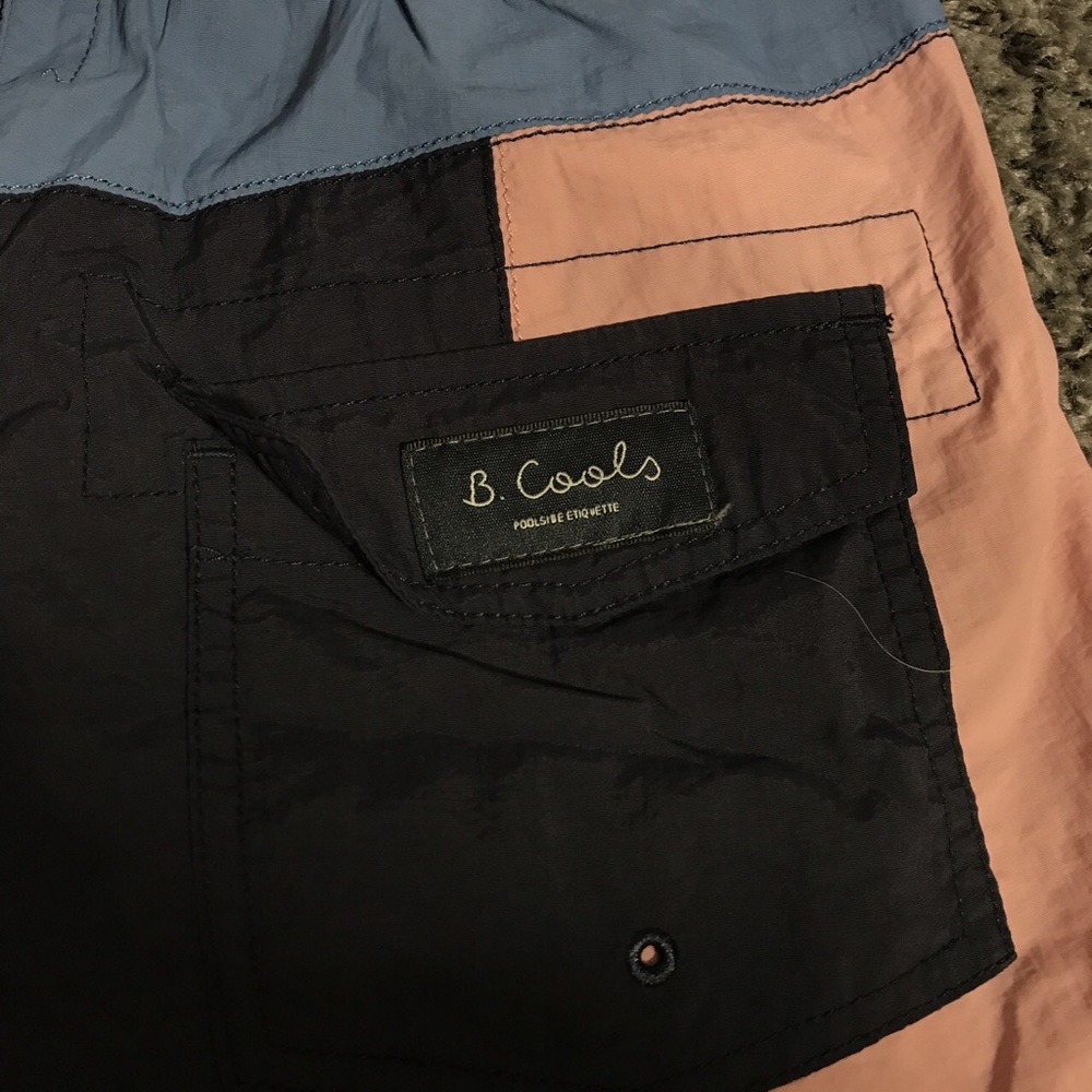 Barney Cools Poolside Etiquette swim trunks